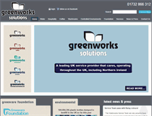 Tablet Screenshot of greenworkssolutions.co.uk